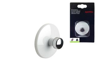 Крючок Самоклеющийся Spirella Bowl D5Cm Белый, Пластик