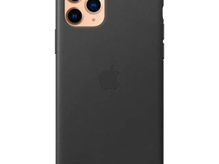 Apple iPhone 11 Pro Max Leather Case - Black foto 4