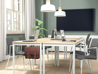 Scaun de birou cu țesătură IKEA (gri) foto 3