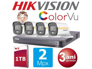 Hikvision Color Vu 2 Megapixeli Set camere video