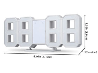 Часы электронные=3D=LED цифрами-настольные-настенные с термометром. Настольные-Настенные. foto 5