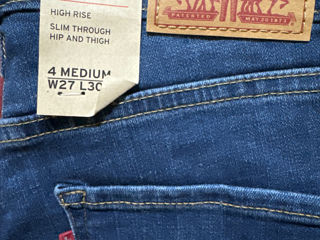 Новые джинсы levis high-rise skinny