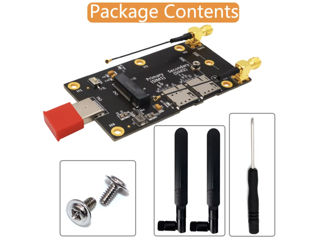 NGFF M.2 to USB 3.0 Adapter M2 Key B to USB 3.0 Type A for WWAN LTE Module Dual Nano SIM фото 4