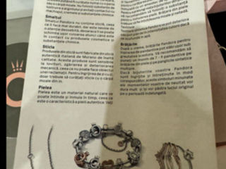 Brățară Pandora originala cu 2 charmuri de argint 925 /браслет Пандора с 2 подвесками foto 4