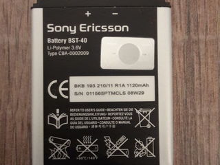 Sony Ericsson  BST-40 acumulator foto 2
