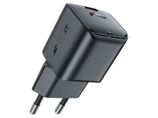 Încărcător AceFast A73 mini PD20W GaN USB-C, negru (UE)