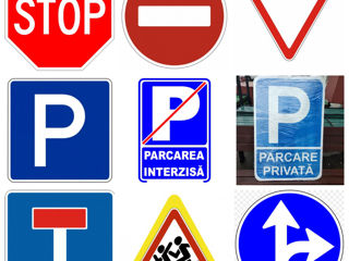 Indicatoare rutiere, tablite, placuțe, autobariere /дорожные знаки, таблички, конусы, автобарьеры foto 1