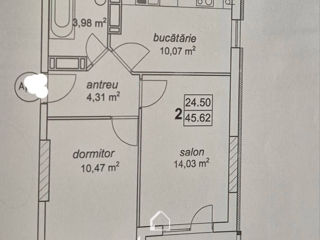 Apartament cu 2 camere, 46 m², Centru, Chișinău foto 11