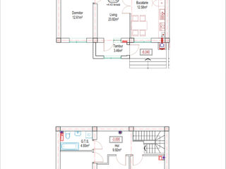 Apartament cu 4 camere, 113 m², Durlești, Chișinău foto 2