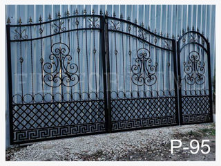 Porti din metal, porti din fier forjat, garduri din metal, balustrade, copertine, mobilier foto 8