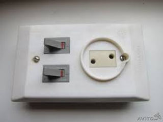 Блок выключателей с розеткой CCCP