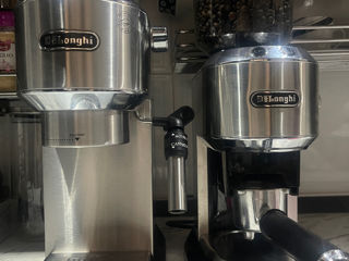 Aparat cafea Delonghi Dedica+Râșniță de cafea Delonghi foto 2