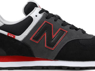 New Balance 574SM2 Black Velocity Red foto 2