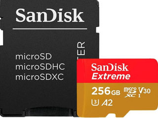 Карта Памяти Sandisk Extreme Microsdxc Uhs-i 256 Гб С Адаптером —новые