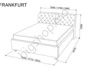 Pat nou 1.4 m Ambianta Frankfurt Wenge, cu livrare la domiciliu foto 2