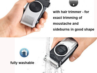 Aparat de ras mobil ,lavabil  cu baterie si  trimmer Braun MobileShave M-90 foto 4