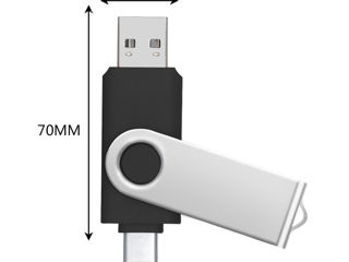 Type-C + USB флешка на 64Gb foto 3