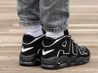 Nike Air More Uptempo Black/White Unisex foto 8