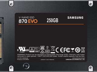 2.5" SATA SSD  250GB Samsung 870 EVO "MZ-77E250B" [R/W:560/530MB/s, 98K IOPS, MGX, V-NAND 3bit MLC] foto 2