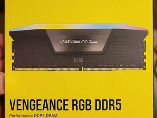 Новая DDR5 на 32Gb (2*16) Corsair RGB 6000 mhz foto 1