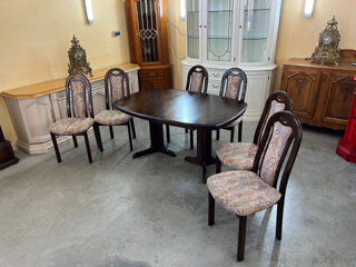 Masa cu 6 scaune,produs din lemn, Стол с 6 стульями, деревянное изделие, foto 14