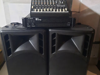 Aparataj muzical mixer - amplificator, boxe tot la 600 euro