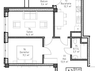 Apartament cu 3 camere, 89 m², Centru, Ialoveni foto 7