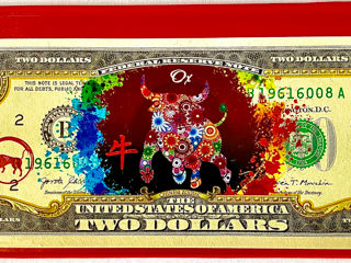2 Доллара США Китайский Зодиак Год Быка