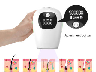 Epilator IPL,Rejuvenare,Curatare acnee, Alb Фотоэпилятор IPL foto 3
