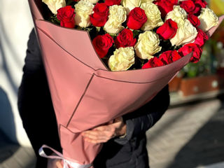 Trandafiri premium olandezi de la 37 mdl Livrare flori 24/24 доставка цветов flowers delivery foto 4