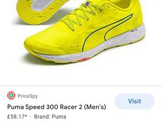 puma neon yellow speed 300 trainers