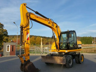 JCB JS 145W pe roți foto 1