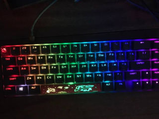 HyperX Alloy Origins 65 TLK Черный (б/у, как новая) + кейкапы HyperX PBT Full Key Set White foto 1