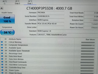 4800MB/s 4TB SSD Crucial P3 Plus / Nou / New / Новый foto 4