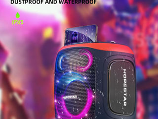 *New2024! Hopestar Party130/Party Box 120W! Мощный звук и басс + крутая подсветка + 2 микрофона! foto 6