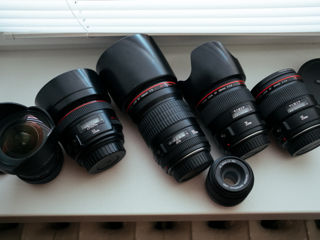 Canon ef 35mm,50mm,135mm,14mm