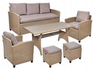 Set mobilier de gradina MILANO (bej) / Credit 0% / Livrare foto 2