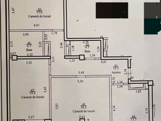 Apartament cu 3 camere, 119 m², Centru, Chișinău foto 3