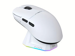 Белая Беспроводная игровая мышка AJAZZ AJ159 foto 3