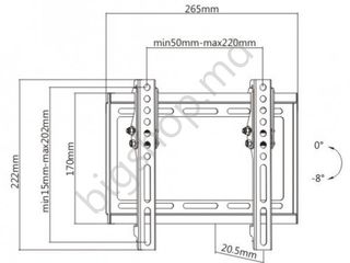 Suport pentru TV Brateck KL22G-44T, livrare ! foto 2