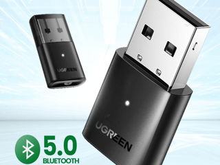 UGREEN Adpater USB Bluetooth 5.0 CM390, Black