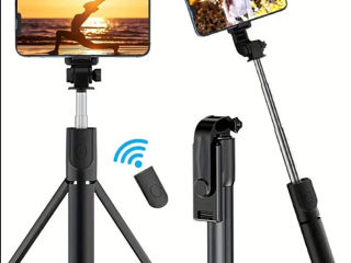 Selfie stick cu telecomanda Bluetooth foto 4