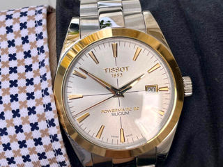 Мужские наручные часы Tissot Gentlemen Powermatic 585 золото сталь  2000€ foto 6