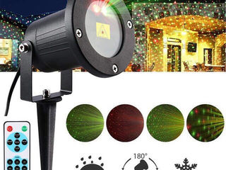 Лазерный уличный новогодний морозостойкий проектор outdoor laser light foto 2