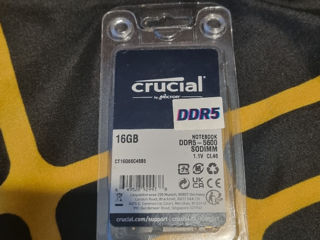 Crucial RAM 16GB DDR5 5600MHz Laptop Memor foto 2