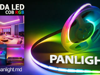 Светодиодная лента COB RGB, panlight, светодиодное освещение, контроллер RGB Tuya Smart Wi-Fi foto 6