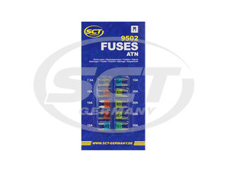 Set sigurante SCT-Germany 9502 ATN Fuse (Kompl.(7,5/10/15/20/30A)) (Blister) foto 1