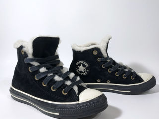 Converse * All Star. Оригинальные Кеды. Натуральная Кожа. Натуральный Мех. Размер 37