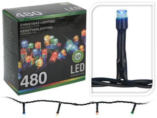 Luminite De Craciun "Fir" 480Led Multicolore, 36M-Fir Verde, In/Out