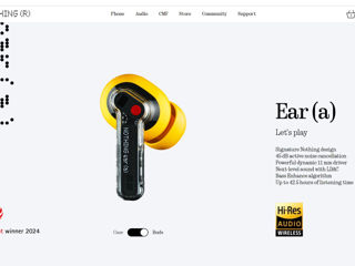 Nothing Ear (a)  NEW Wireless Ear Buds With Active Noise Cancelling - Yellow foto 6